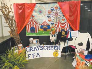 14 Grays Creek FFA wining fair booth
