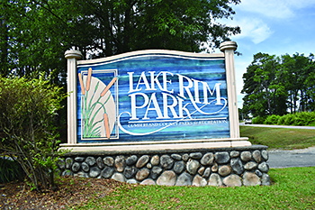Lake Rim park sign by DH