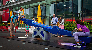 Fayetteville celebrates new interactive public art display